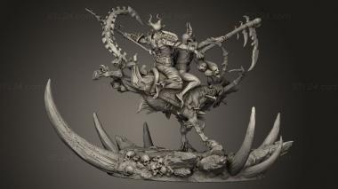 Figurines heroes, monsters and demons (Bloodhorn Riders Rider, STKM_12411) 3D models for cnc