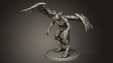 Figurines heroes, monsters and demons (Bronzik Chained One Platform, STKM_12413) 3D models for cnc