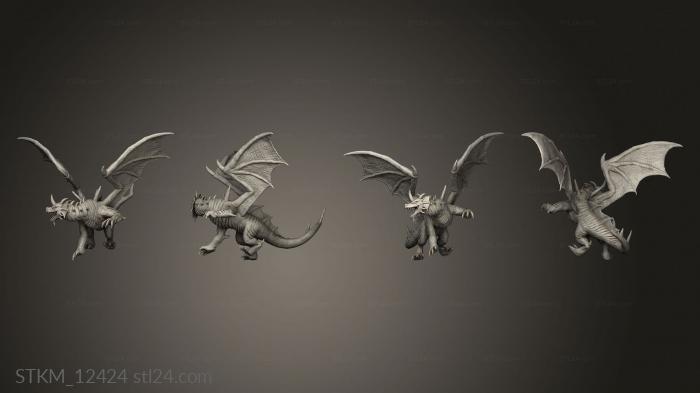 Figurines heroes, monsters and demons (Blue Guardian in, STKM_12424) 3D models for cnc
