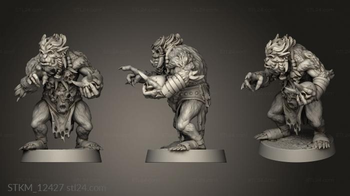 Figurines heroes, monsters and demons (Bugbear Mage, STKM_12427) 3D models for cnc