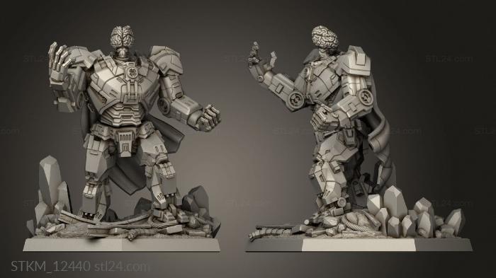 Figurines heroes, monsters and demons (Brain Overlord SN AC, STKM_12440) 3D models for cnc