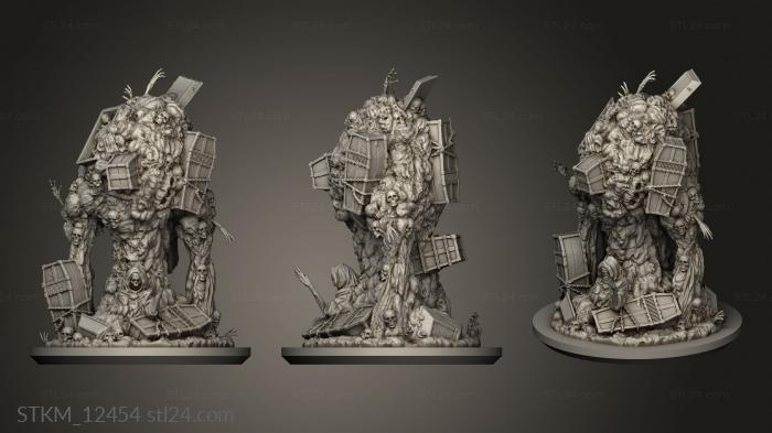 Figurines heroes, monsters and demons (Plague Graveyard, STKM_12454) 3D models for cnc