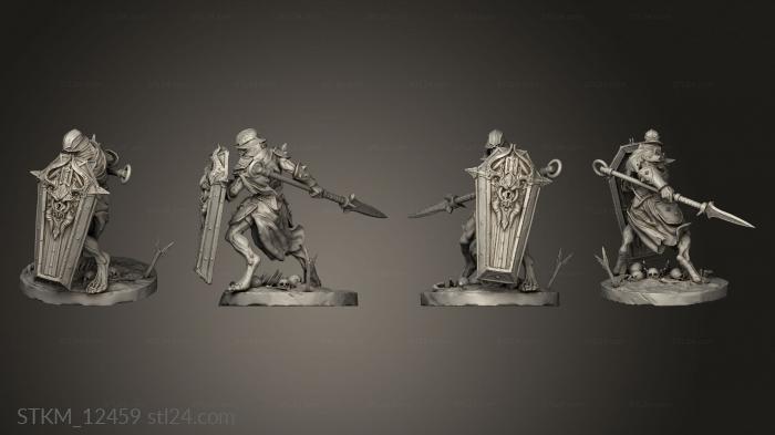 Figurines heroes, monsters and demons (cauldron keep The Phalanx Phalanx, STKM_12459) 3D models for cnc