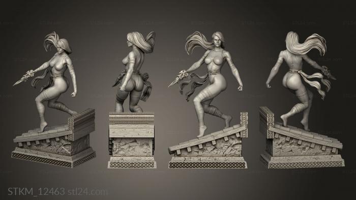 Статуэтки герои, монстры и демоны (Бруно Локк, STKM_12463) 3D модель для ЧПУ станка