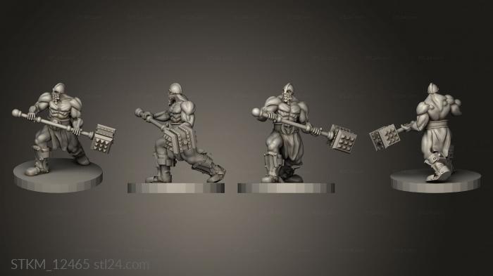 Figurines heroes, monsters and demons (Brute, STKM_12465) 3D models for cnc