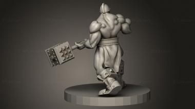 Figurines heroes, monsters and demons (Brute, STKM_12465) 3D models for cnc