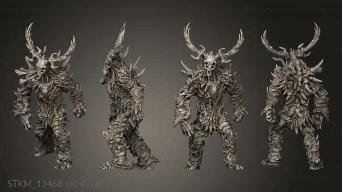 Figurines heroes, monsters and demons (boreal, STKM_12468) 3D models for cnc