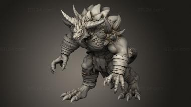 Figurines heroes, monsters and demons (Drakkisath Wyrm Wracked Atrocity, STKM_12473) 3D models for cnc