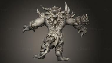 Figurines heroes, monsters and demons (Drakkisath Wyrmwracked Atrocity mutant, STKM_12475) 3D models for cnc