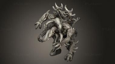 Figurines heroes, monsters and demons (Brute creature, STKM_12476) 3D models for cnc