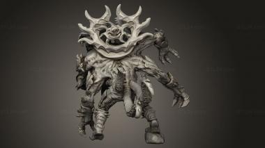 Figurines heroes, monsters and demons (Brute creature, STKM_12476) 3D models for cnc