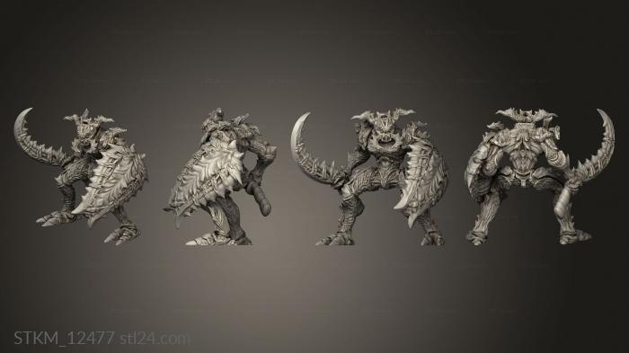 Статуэтки герои, монстры и демоны (Щит от насекомых, STKM_12477) 3D модель для ЧПУ станка