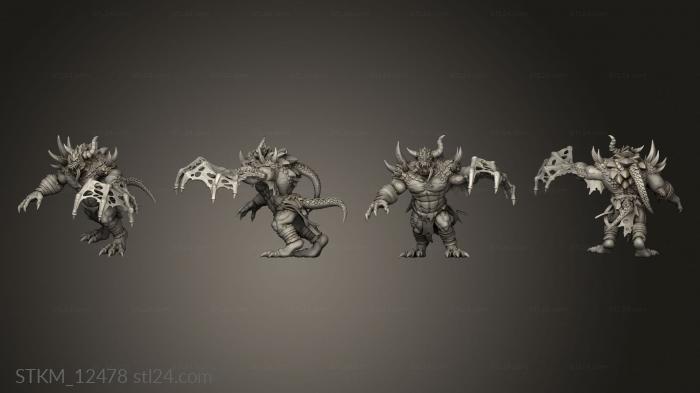 Figurines heroes, monsters and demons (Drakkisath Wyrm Wracked Atrocity mutant, STKM_12478) 3D models for cnc