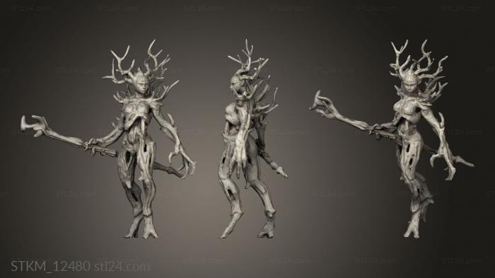 Figurines heroes, monsters and demons (Dryad From Spriggan taff Remix figure, STKM_12480) 3D models for cnc