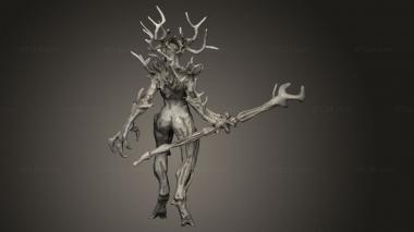 Figurines heroes, monsters and demons (Dryad From Spriggan taff Remix figure, STKM_12480) 3D models for cnc