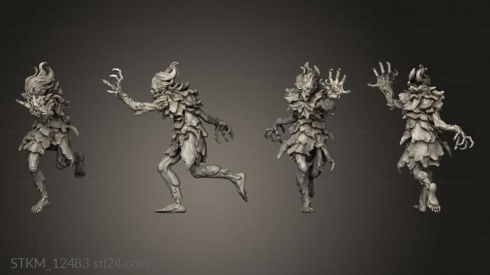 Figurines heroes, monsters and demons (shirke, STKM_12483) 3D models for cnc