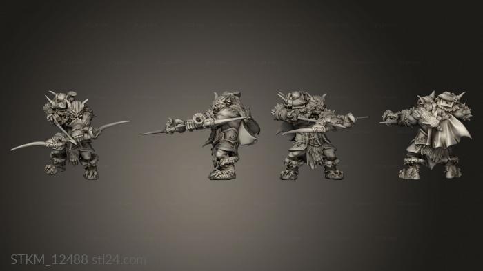 Figurines heroes, monsters and demons (Bugbears bugbear hunter, STKM_12488) 3D models for cnc