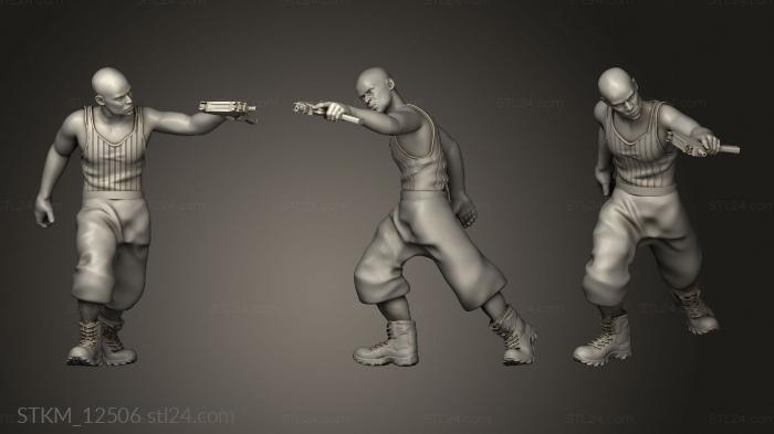 Figurines heroes, monsters and demons (Cartel Gang, STKM_12506) 3D models for cnc