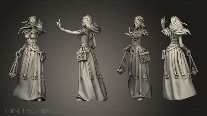 Figurines heroes, monsters and demons (Cassandra and Serpent, STKM_12507) 3D models for cnc