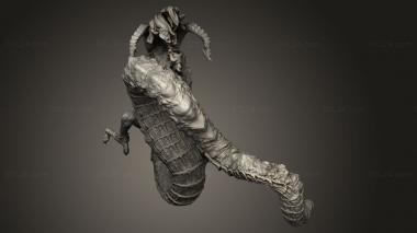 Figurines heroes, monsters and demons (Burning Lands Volcano Wyrm Flying Gargantuan, STKM_12514) 3D models for cnc