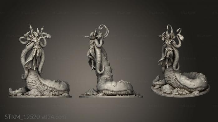 Figurines heroes, monsters and demons (her royal grotesquerie, STKM_12520) 3D models for cnc