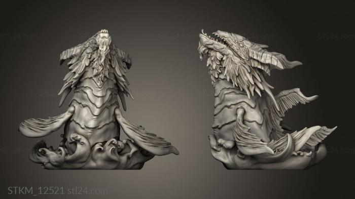 Figurines heroes, monsters and demons (keeper the depths, STKM_12521) 3D models for cnc