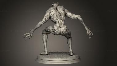 Figurines heroes, monsters and demons (Ghoul Screaming Scream, STKM_12527) 3D models for cnc