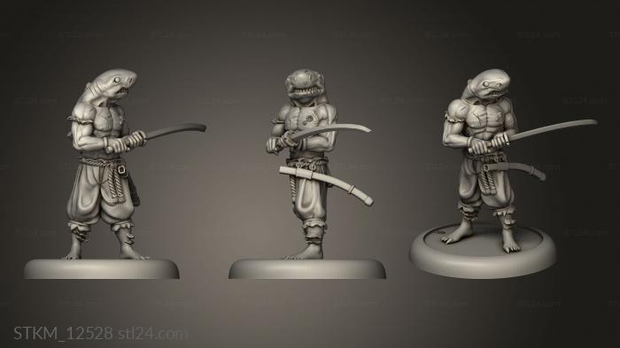 Figurines heroes, monsters and demons (Bushido the Game Ryota, STKM_12528) 3D models for cnc