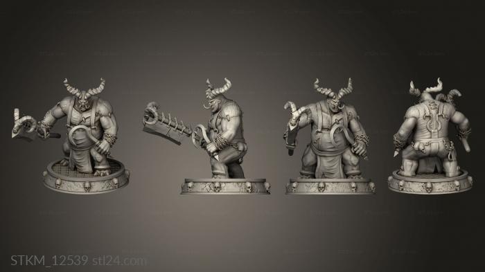 Figurines heroes, monsters and demons (Butcher Figure Diablo, STKM_12539) 3D models for cnc