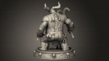 Figurines heroes, monsters and demons (Butcher Figure Diablo, STKM_12539) 3D models for cnc