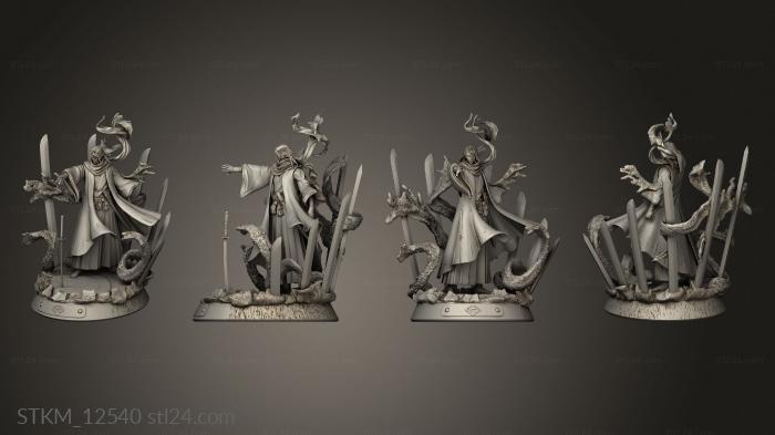 Figurines heroes, monsters and demons (Byakuya Bleach left, STKM_12540) 3D models for cnc