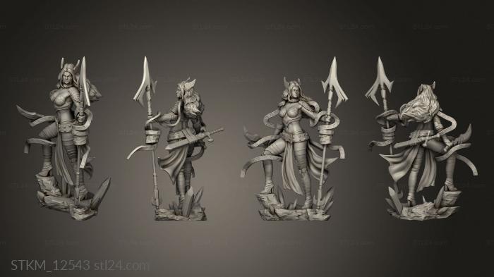Figurines heroes, monsters and demons (Angela Genosha Impact, STKM_12543) 3D models for cnc
