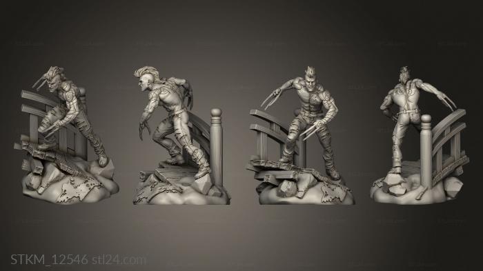 Figurines heroes, monsters and demons (Daken Loganson dk, STKM_12546) 3D models for cnc