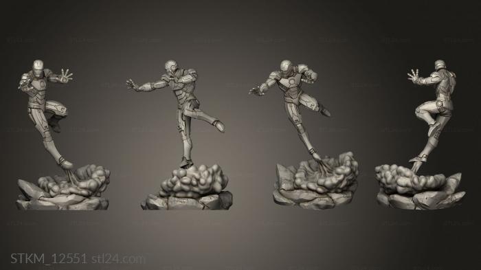 Figurines heroes, monsters and demons (Iron Man Stank im, STKM_12551) 3D models for cnc