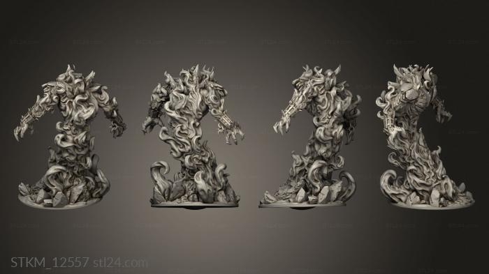 Figurines heroes, monsters and demons (City Portals Adorned Fire Elemental AC, STKM_12557) 3D models for cnc