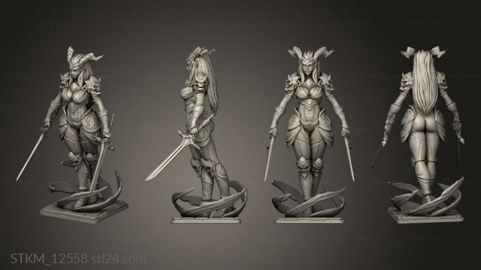 Figurines heroes, monsters and demons (CA Sculpts Demon Hunter, STKM_12558) 3D models for cnc