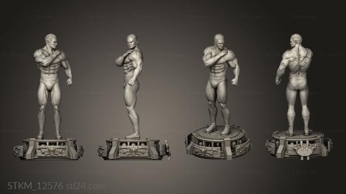 Figurines heroes, monsters and demons (bruce wayne scars Entero Batman, STKM_12576) 3D models for cnc