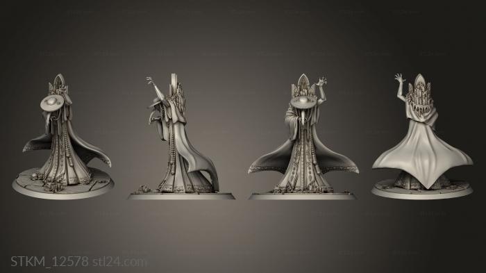 Figurines heroes, monsters and demons (Cardinal Blasphemous, STKM_12578) 3D models for cnc