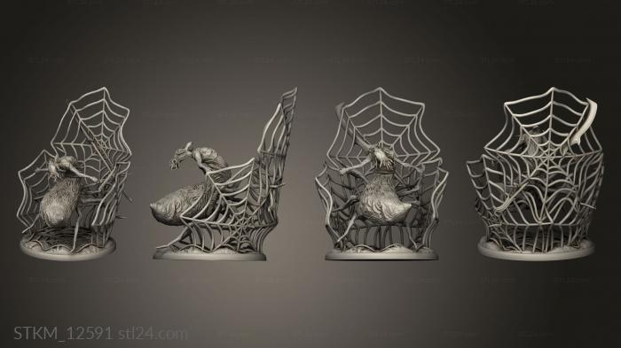 Figurines heroes, monsters and demons (Caves Despair Drider Abomination Web, STKM_12591) 3D models for cnc