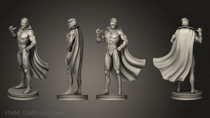 Figurines heroes, monsters and demons (Booster Gold TDID, STKM_12605) 3D models for cnc
