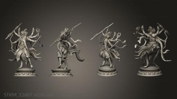 Figurines heroes, monsters and demons (Clay Asura, STKM_12607) 3D models for cnc