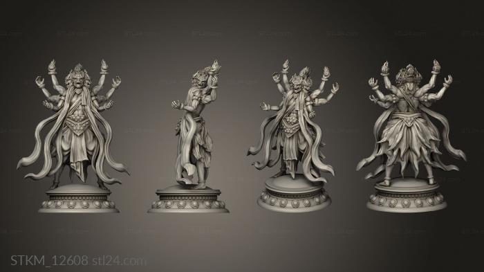 Figurines heroes, monsters and demons (Clay Asura, STKM_12608) 3D models for cnc