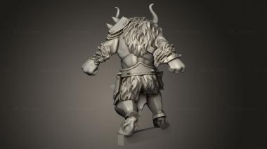 Figurines heroes, monsters and demons (Chaos Figures Beastmen, STKM_12615) 3D models for cnc