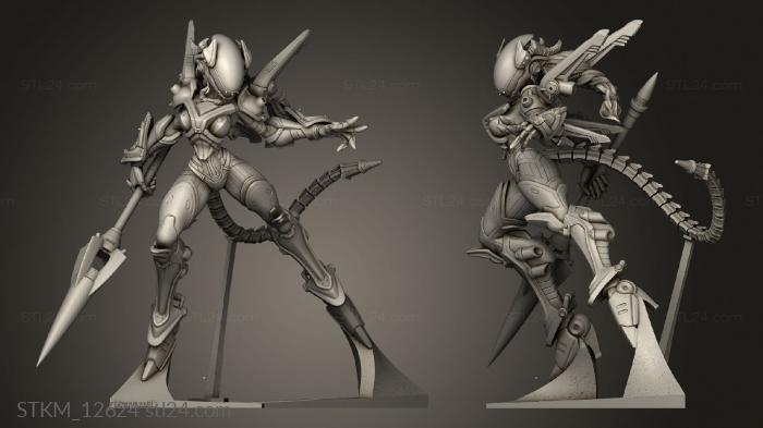 Figurines heroes, monsters and demons (Mecha Knight Odessa, STKM_12624) 3D models for cnc