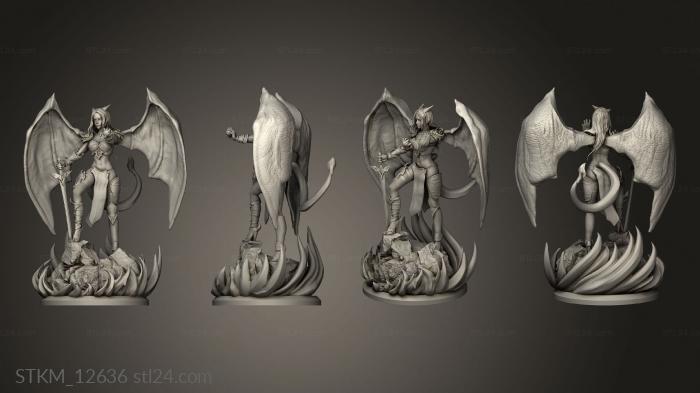 Статуэтки герои, монстры и демоны (Бикини Чаризард Вайфу, STKM_12636) 3D модель для ЧПУ станка