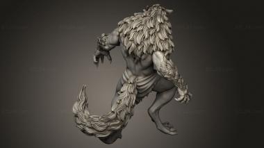 Figurines heroes, monsters and demons (Children the Night Werewolves Apha, STKM_12639) 3D models for cnc