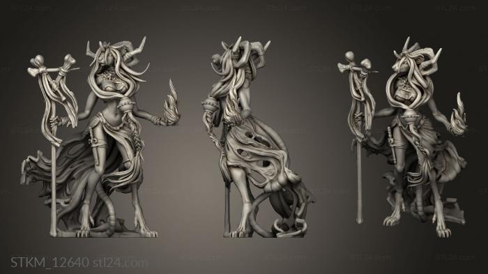 Figurines heroes, monsters and demons (Chisa The Fateweaver sorcerer rat, STKM_12640) 3D models for cnc