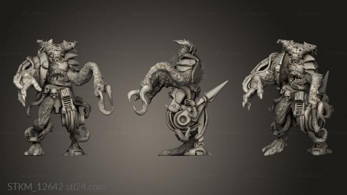 Figurines heroes, monsters and demons (CYBER Myths ENTREGA MARZO DAMN BEAST, STKM_12642) 3D models for cnc