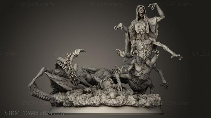 Figurines heroes, monsters and demons (chaos CORRUPTION ECHOES Enemy The Flesh Assembly, STKM_12645) 3D models for cnc