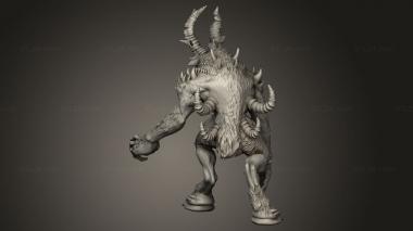 Figurines heroes, monsters and demons (yog goat, STKM_12653) 3D models for cnc